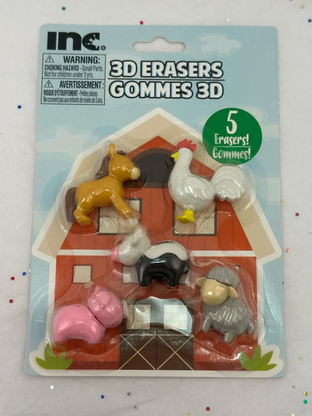 3D Eraser bundle (2 packs 10 erasers total)